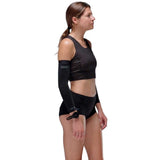 Crop Race Vest Soar Running Ultraliviano Negro Mujer