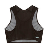 Crop Race Vest Soar Running Ultraliviano Negro Mujer
