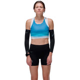Crop Race Vest Soar Running Ultraliviano Azul Blanco Mujer