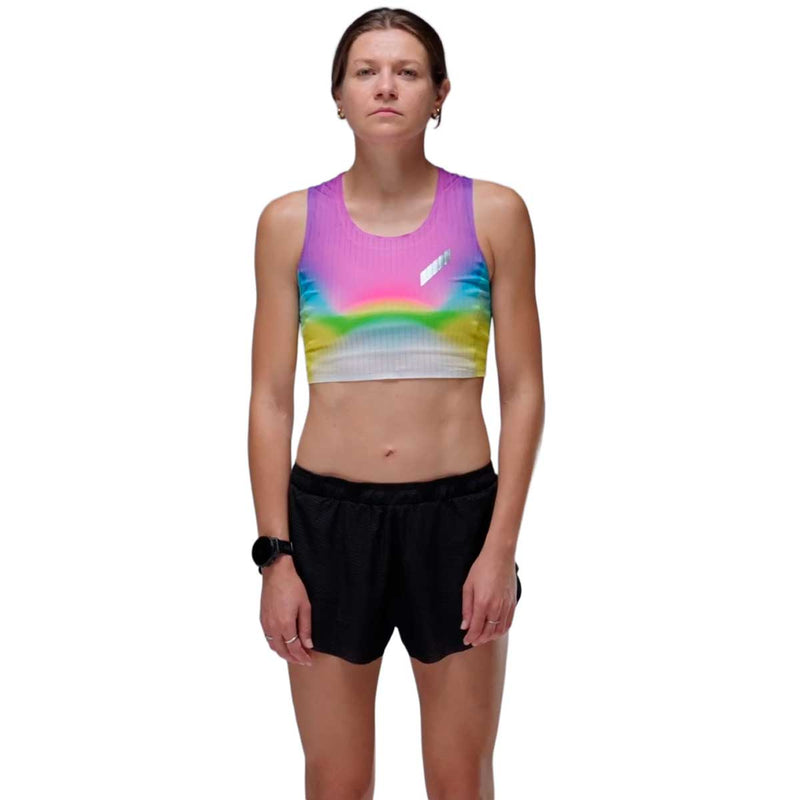 Crop Race Vest Soar Running Ultraliviano Summer Rainbow Mujer