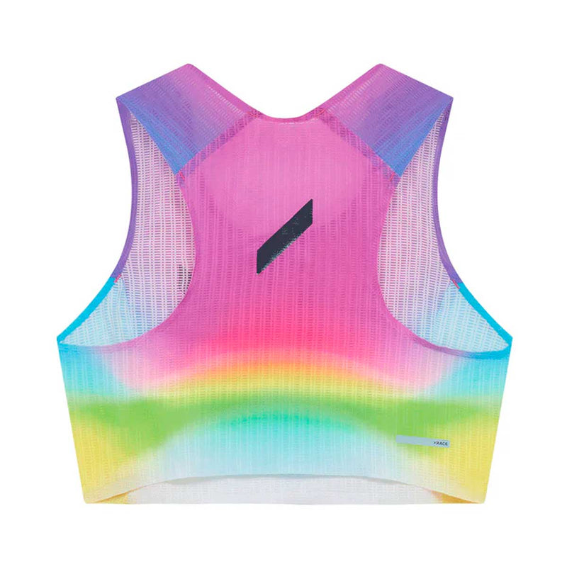 Crop Race Vest Soar Running Ultraliviano Summer Rainbow Mujer