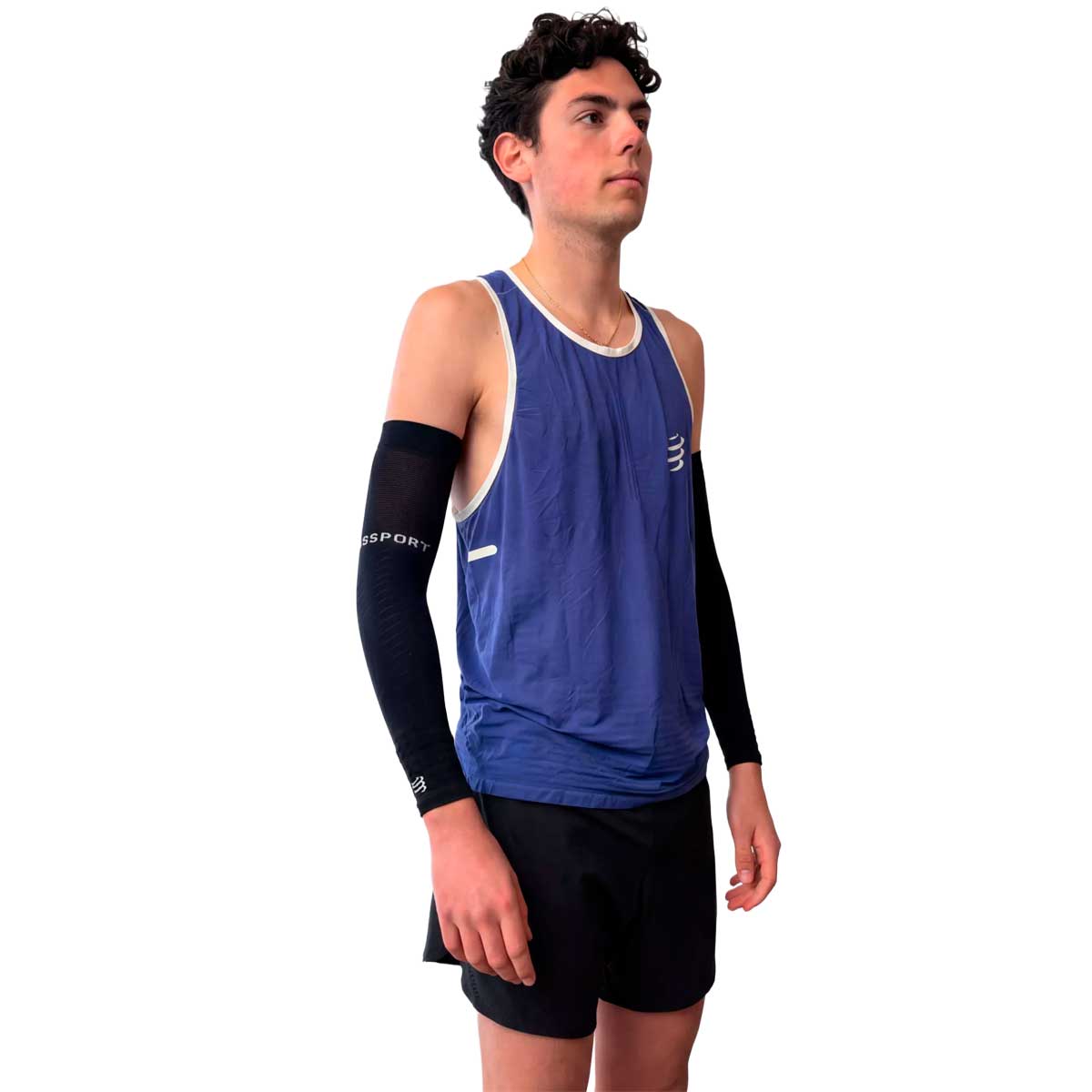 Mangas de Compresión Compressport Armforce Black