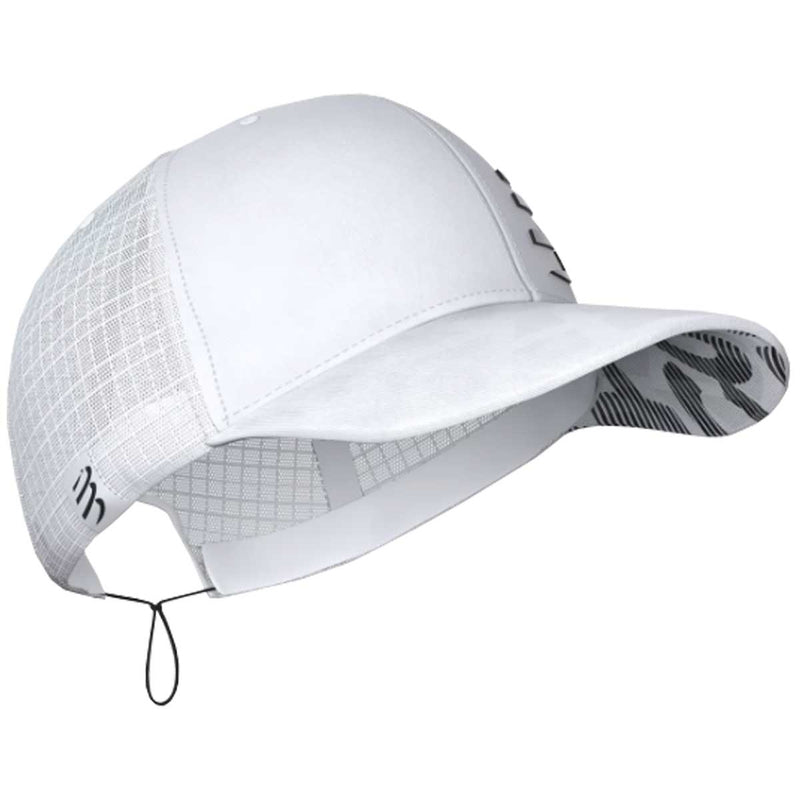 Gorra Compressport Racing Trucker Cap White Black
