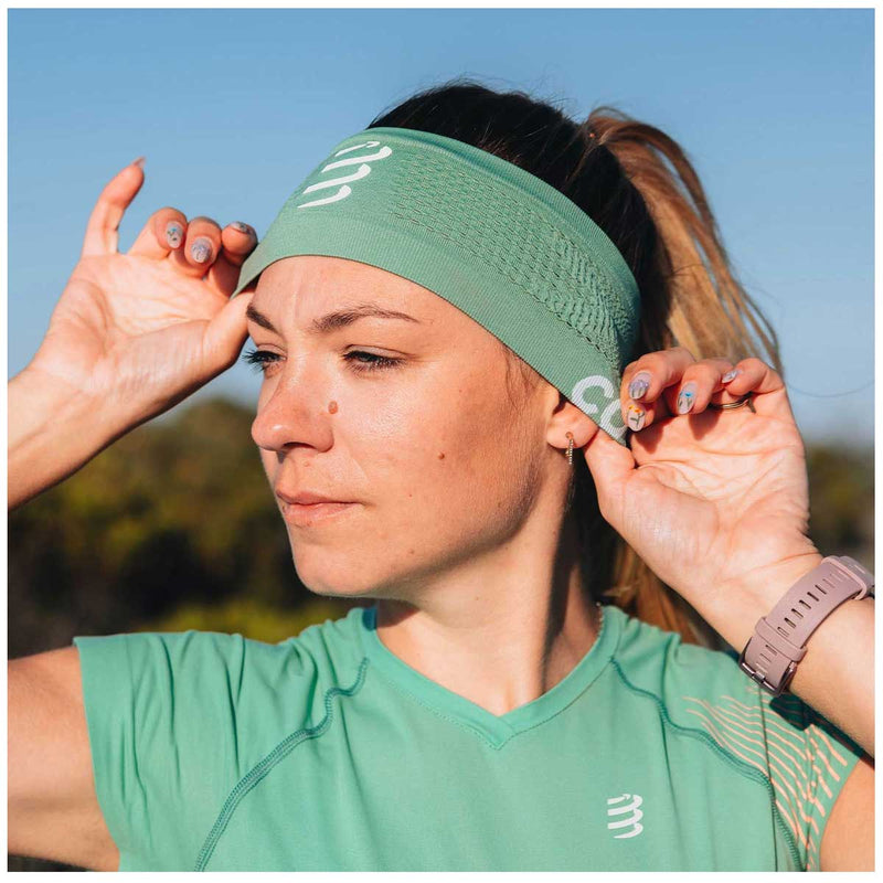 Banda Deportiva Compressport HEADBAND ON/OFF Menthe