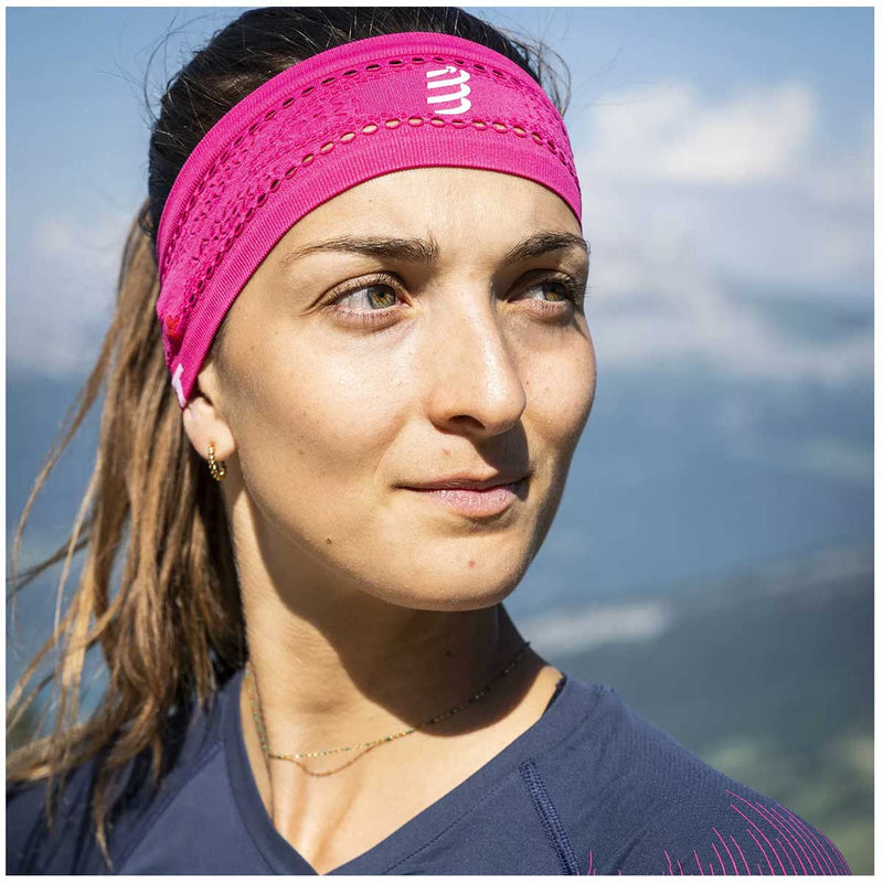 Banda Compressport Thin Headband On/Off Magenta