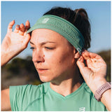 Banda Deportiva Compressport THIN HEADBAND ON/OFF Menthe