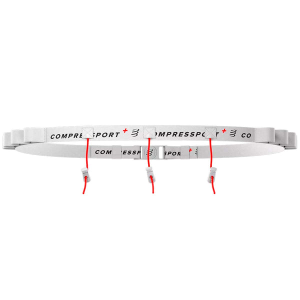 Porta Número Compressport Race Belt Blanco