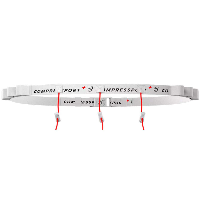 Porta Número Compressport Race Belt Blanco