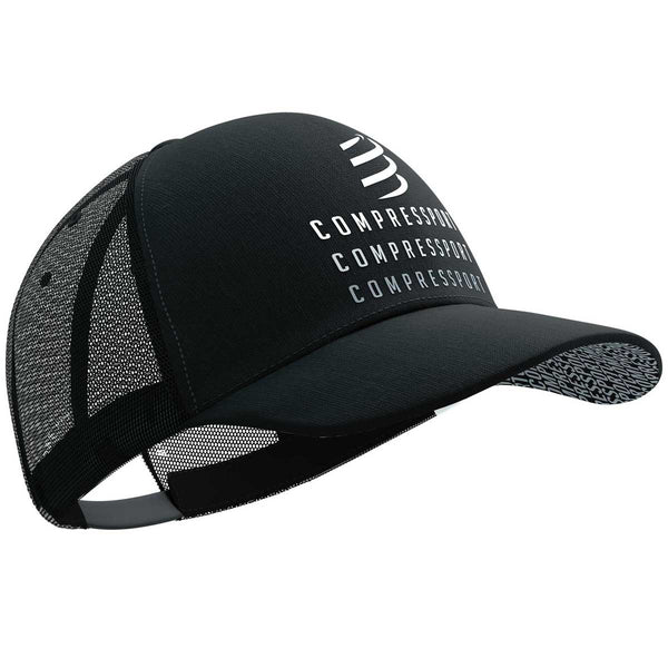 Gorra Compressport TRUCKER CAP Black Edition