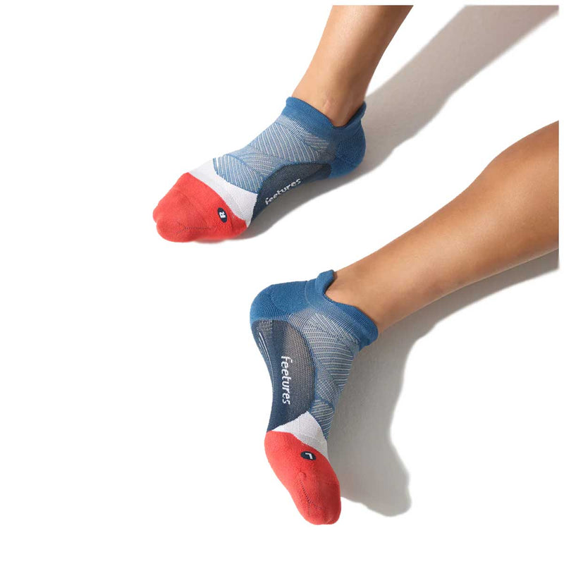 Calcetín Feetures Elite Light Cushion No Show Tab Atmospheric Blue