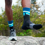 Calceta Feetures Trail Max Cushion Mini Crew Blue Aurora EC9014821