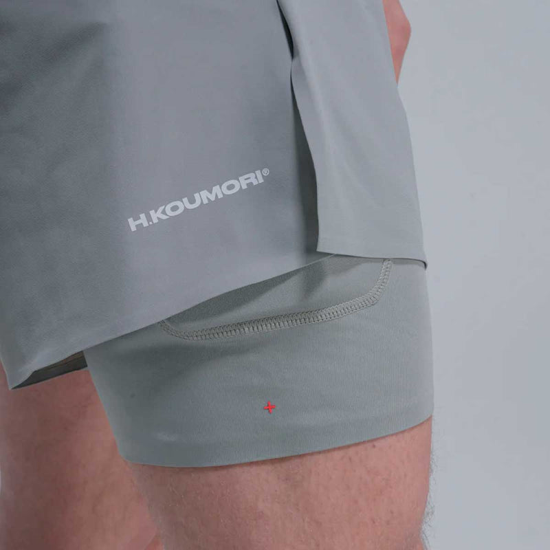 Short Deportivo H.koumori TRAINING Light Grey Hombre