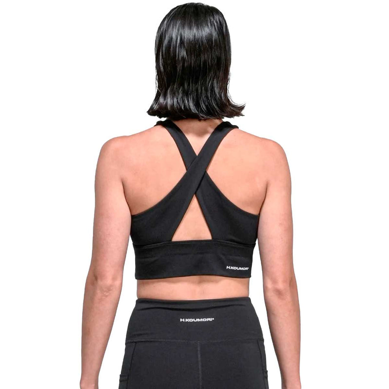 Top Deportivo H.koumori TRAINING BRA Negro Obsidiana Mujer