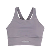 Training Crop Top Deportivo H.koumori Grey Mujer