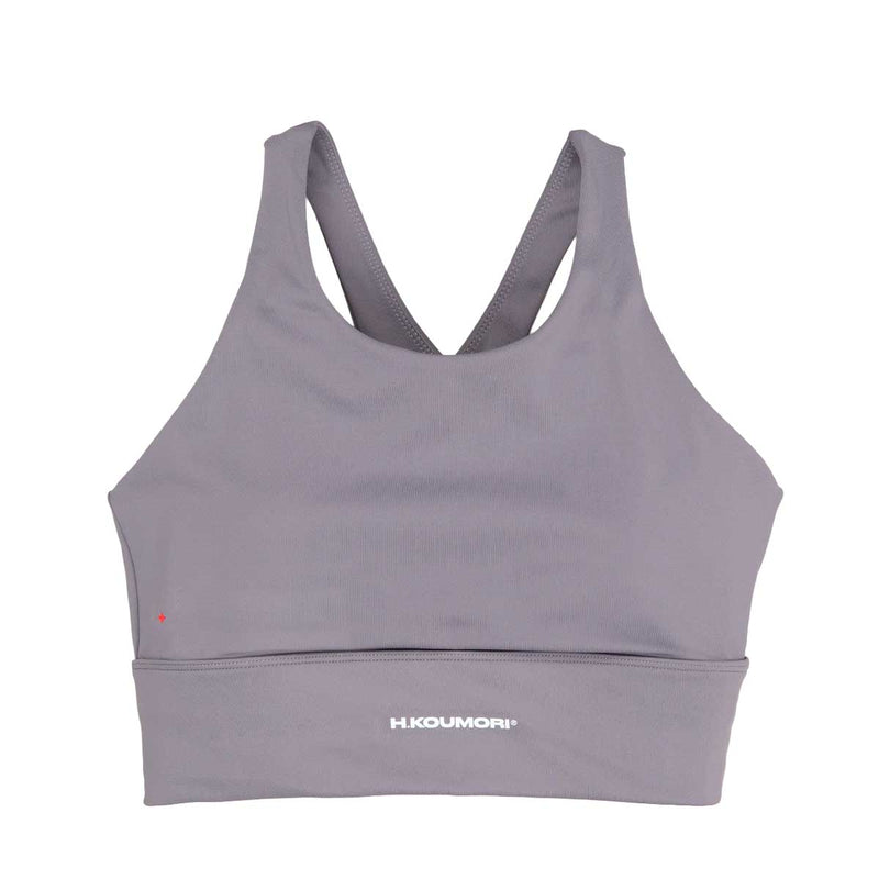 Training Crop Top Deportivo H.koumori Grey Mujer