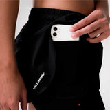 Training Shorts H.koumori Obsidiana Black Mujer