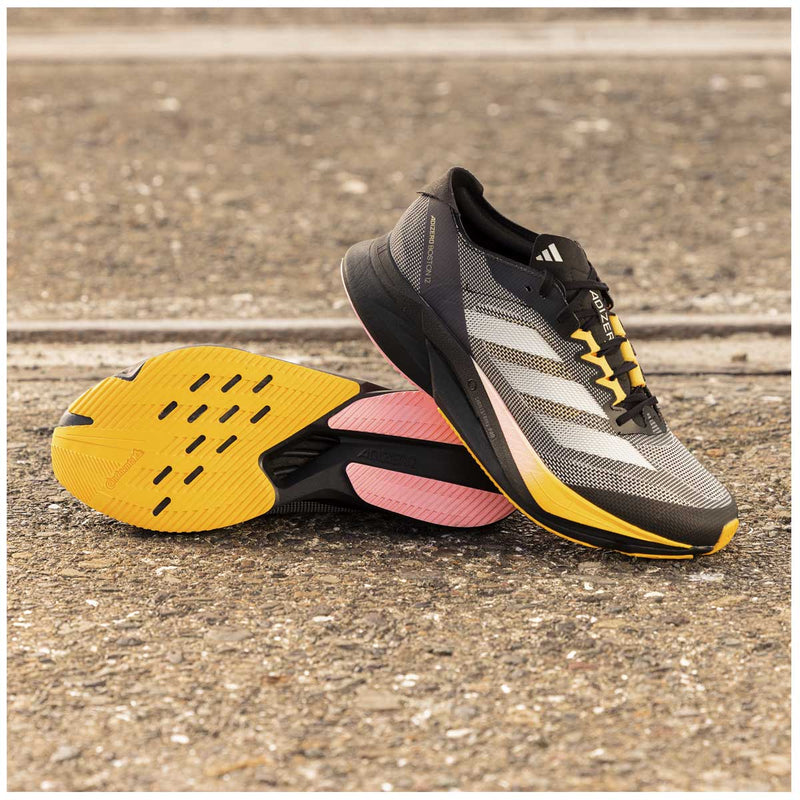 Tenis Adidas ADIZERO BOSTON 12 Negro Gris Hombre