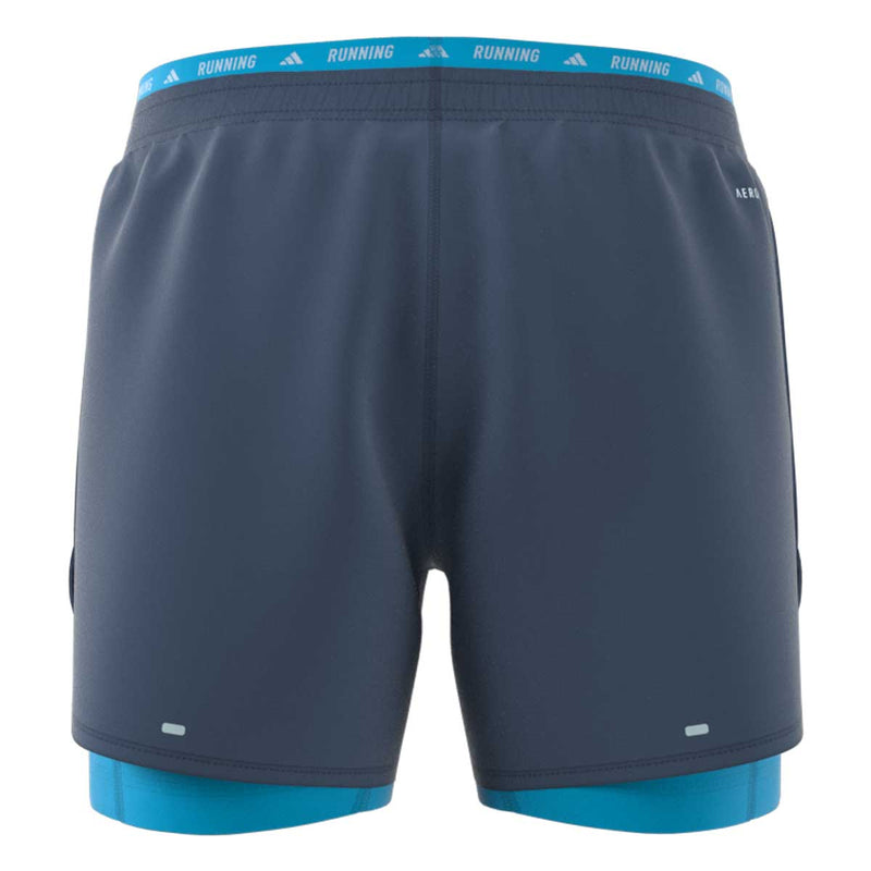 Short Deportivo Adidas OWN THE RUN 3 FRANJAS 2 EN 1 Hombre