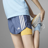 Short Deportivo Adidas OWN THE RUN Azul 2 EN 1 Mujer