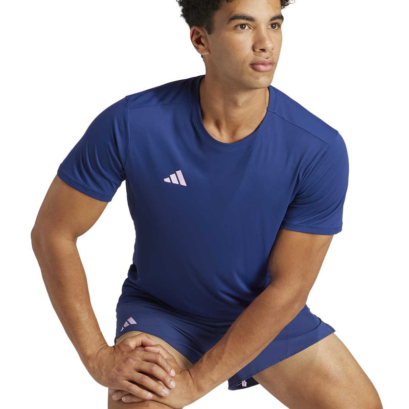 Playera Deportiva Adidas ADIZERO E TEE Azul Hombre