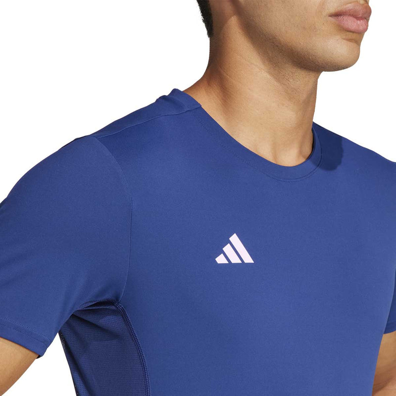 Playera Deportiva Adidas ADIZERO E TEE Azul Hombre