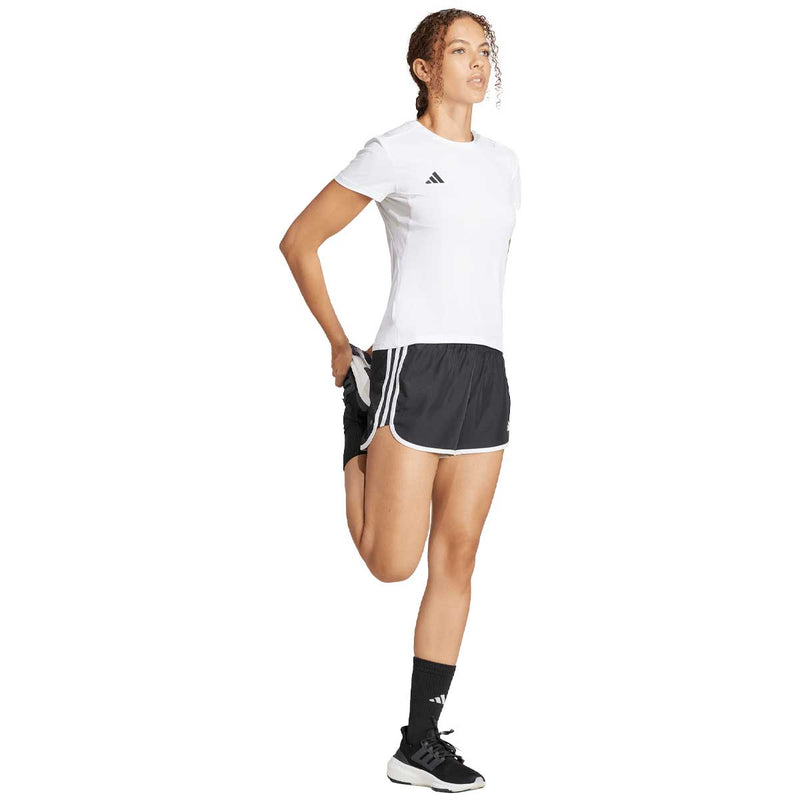 Playera Deportiva Adidas ADIZERO E TEE Blanco Mujer