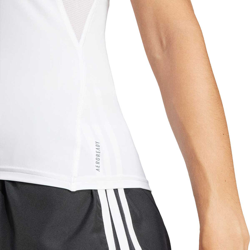 Playera Deportiva Adidas ADIZERO E TEE Blanco Mujer