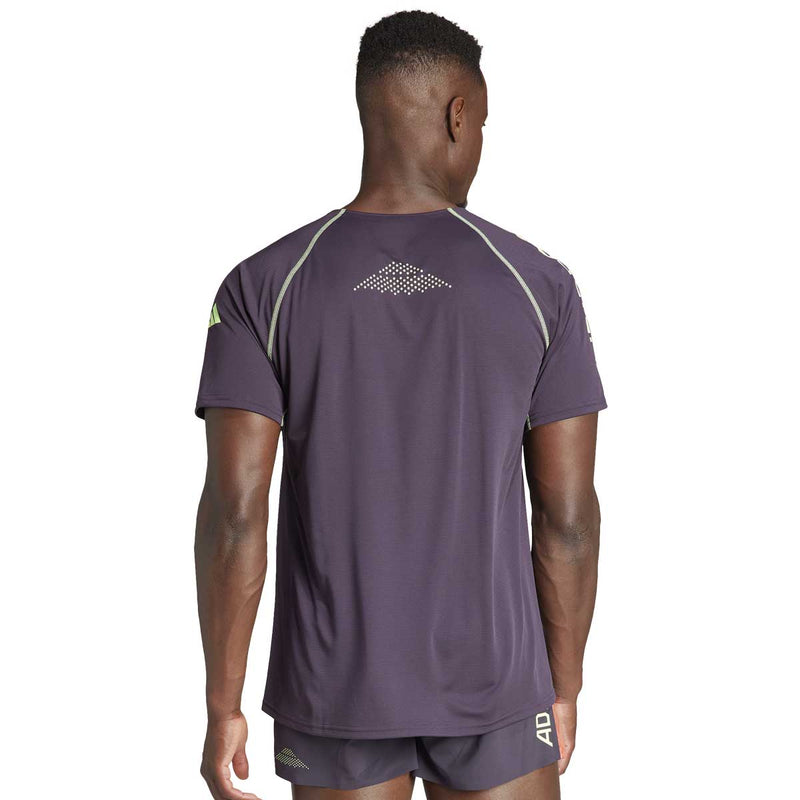 Playera Deportiva Adidas EKIDEN UNI TEE Morado Hombre