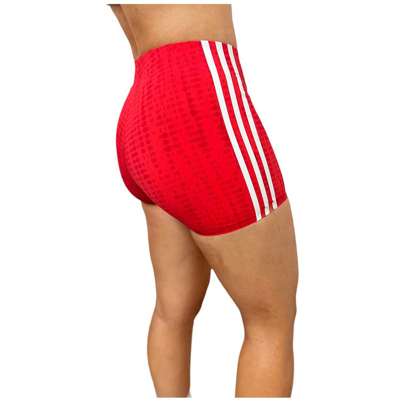 Short Corto Deportivo Adidas Adizero Promo Booty Rojo Mujer