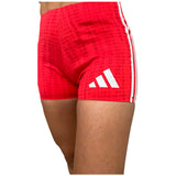 Short Corto Deportivo Adidas Adizero Promo Booty Rojo Mujer