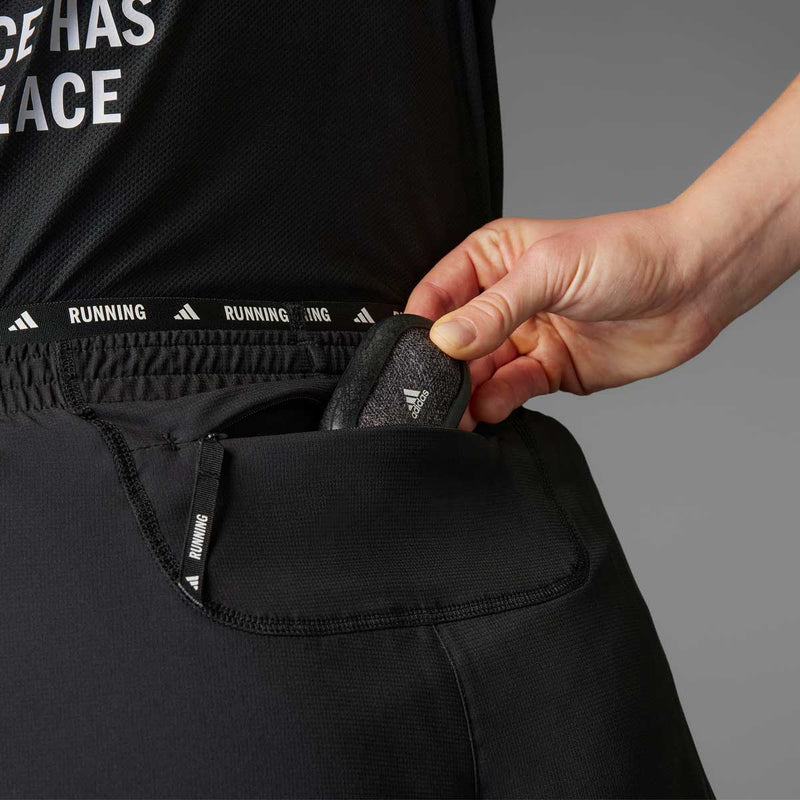 Short Deportivo Corto Adidas Runners CLIMACOOL Negro Mujer