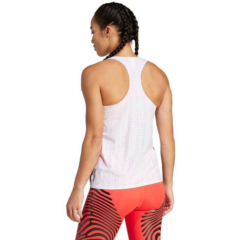 Playera Deportiva Adidas Adizero Running Blanco Mujer