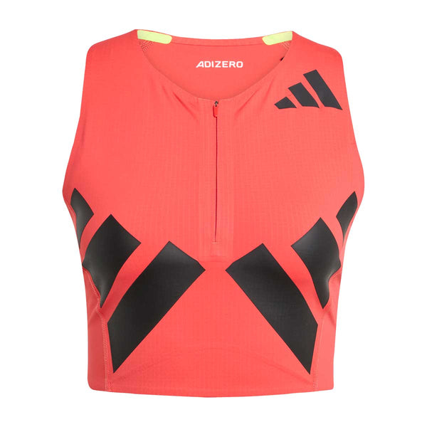 Sujetador Deportivo Adidas Adizero Road to Records Rojo Mujer