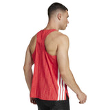 Playera Deportiva Adidas Singlet Adizero Sin Mangas Naranja Hombre