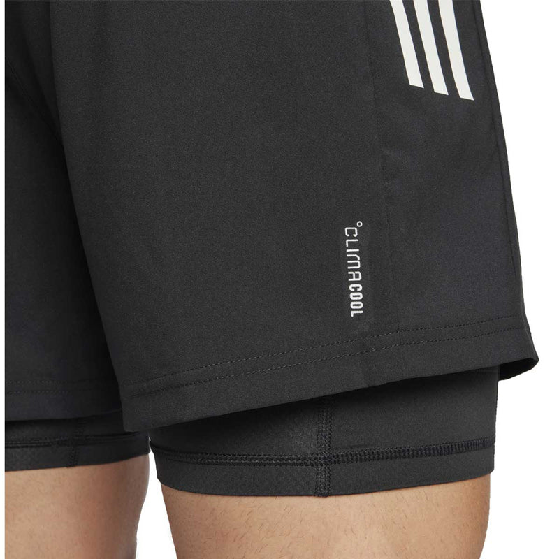 Short Deportivo Adidas OTR B S 2in1 Negro Blanco Hombre