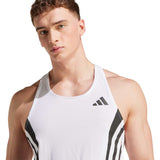 Playera Adidas Sin Mangas Adizero Blanco Hombre