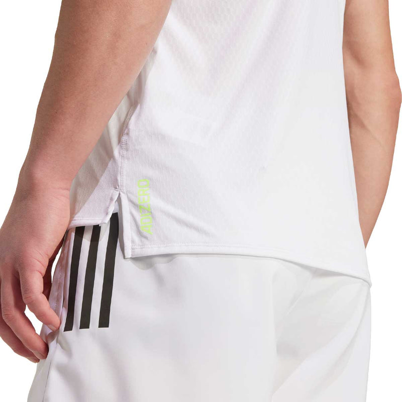 Playera Adidas Sin Mangas Adizero Blanco Hombre