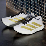 Tenis Adidas Adizero EVO SL WOVEN Blanco Dorado Hombre