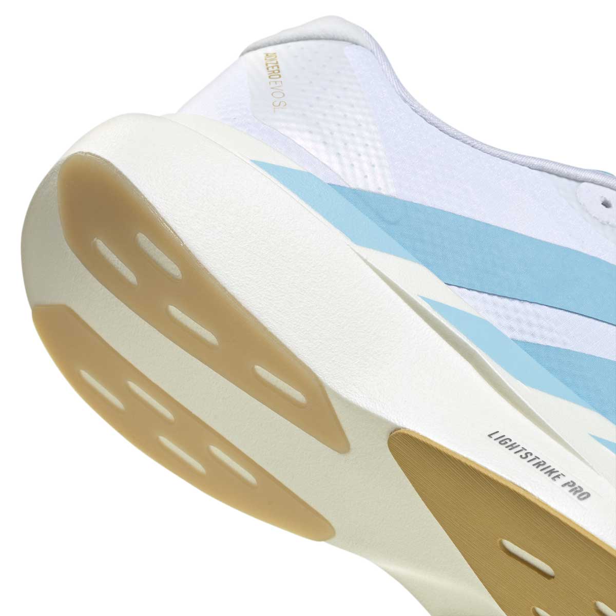 Tenis Adidas Adizero EVO SL WOVEN Blanco Celeste Hombre