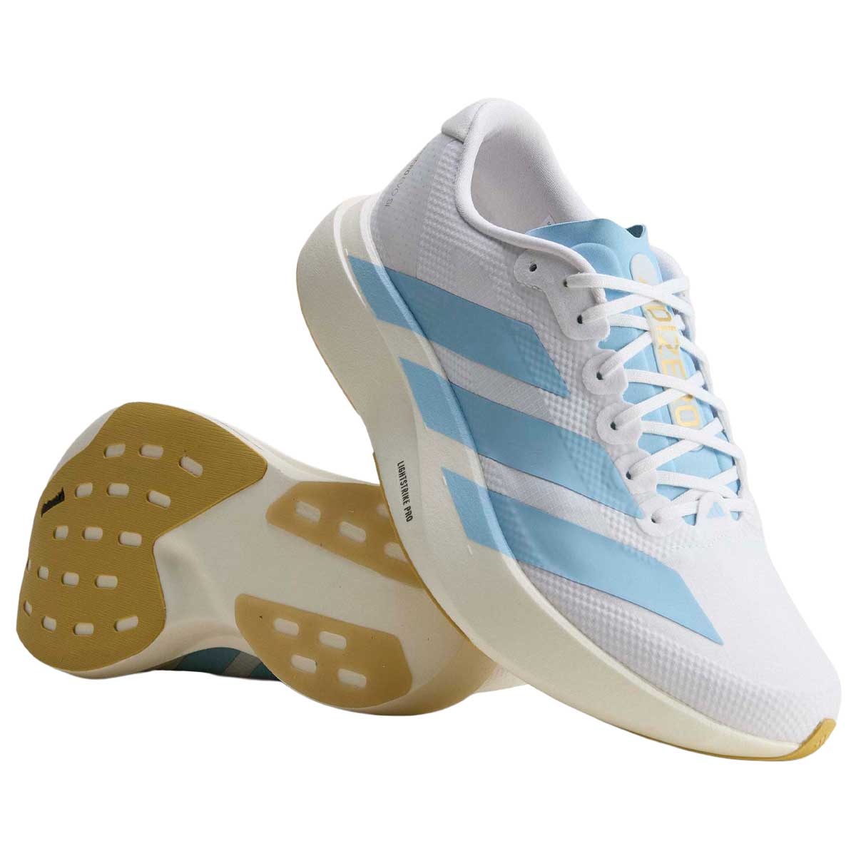 Tenis Adidas Adizero EVO SL WOVEN Blanco Celeste Hombre