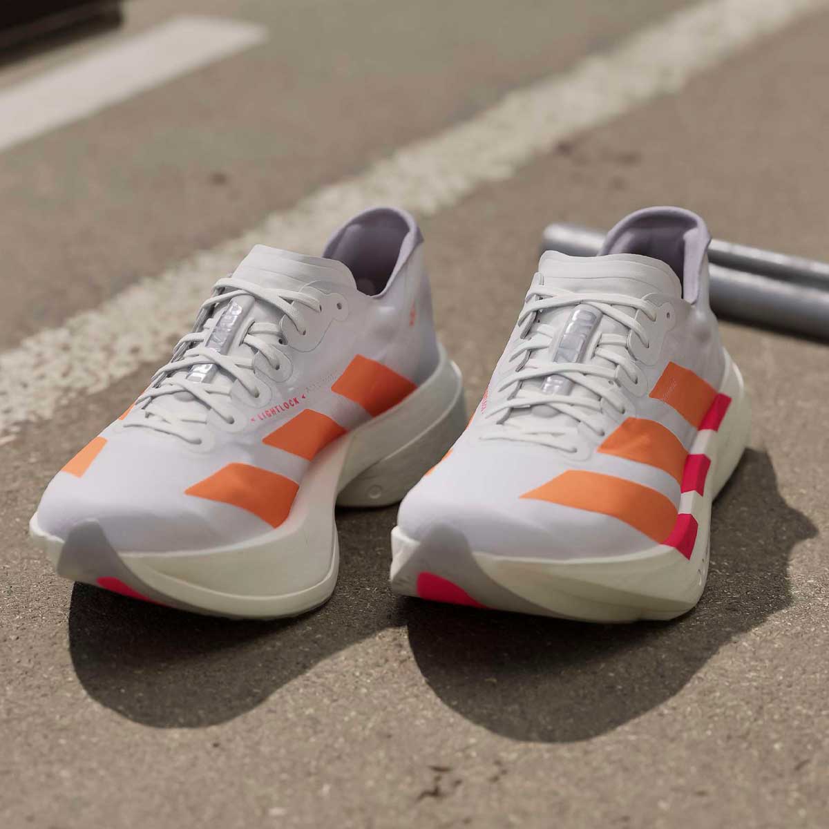 Tenis Adidas ADIZERO ADIOS PRO 4 Blanco Naranja Hombre