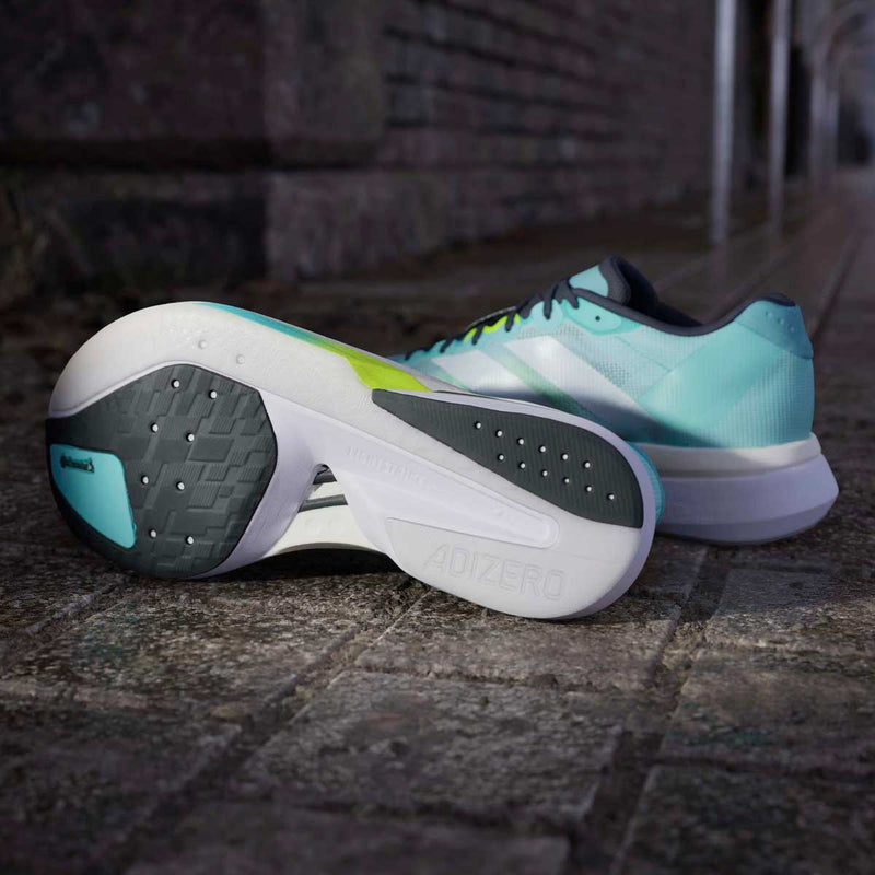 Tenis Adidas ADIZERO BOSTON 13 Aqua Blanco Hombre