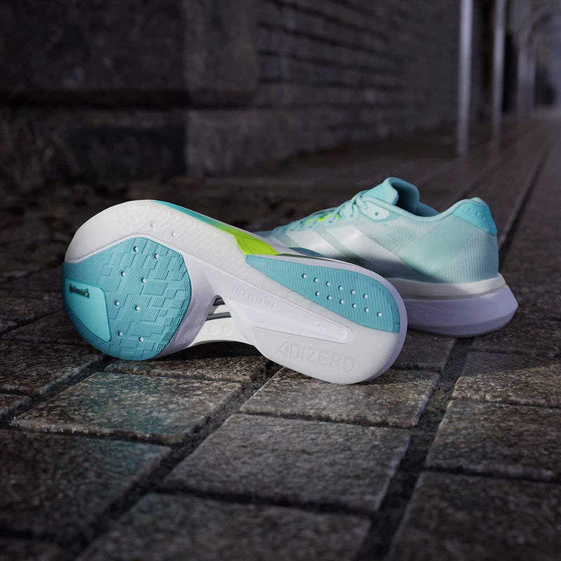 Tenis Adidas ADIZERO BOSTON 13 Verde Blanco Mujer