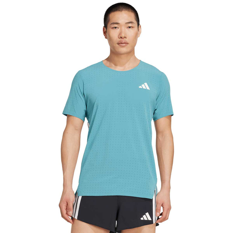 Playera Deportiva Adidas ADIZERO TEE Powder Teal Hombre