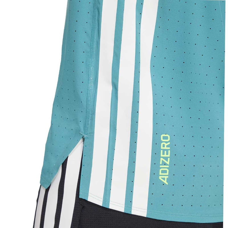 Playera Deportiva Adidas ADIZERO TEE Powder Teal Hombre