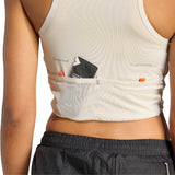 Training Crop Top Deportivo Adidas by H.Koumori Beige Mujer