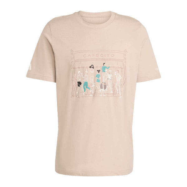 Playera Deportiva Adidas Mexico GFX T Beige Hombre