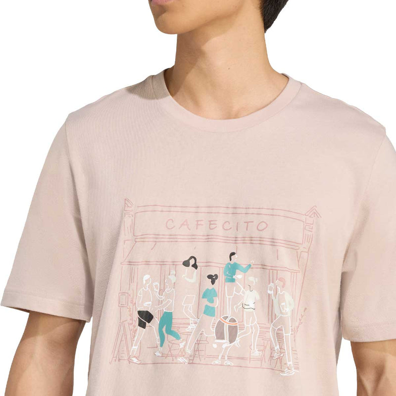 Playera Deportiva Adidas Mexico GFX T Beige Hombre