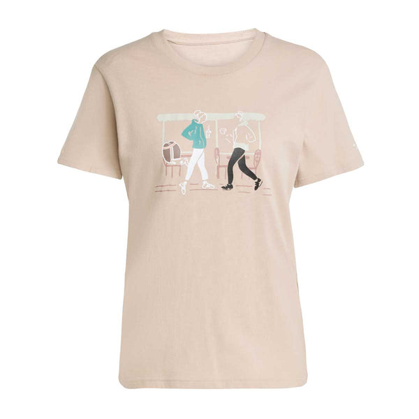 Playera Deportiva Adidas Mexico GFX T Beige Mujer