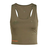 Crop Top Deportivo Adidas Adi365 H.Koumori Olive Strata Mujer